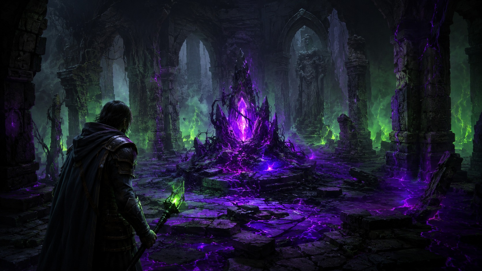 Dark corruption crystal illustration for a Brighter Shores Source of Corruption guide
