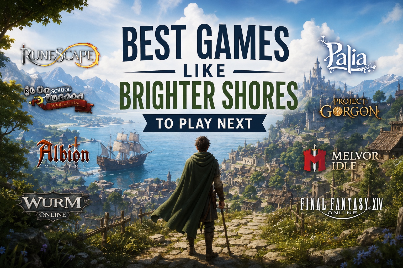 Fantasy RPG adventurer choosing games like Brighter Shores